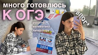 Готовлюсь к огэ : русский, математика, литература *влог*