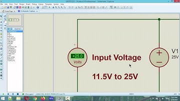 7809 Voltage regulator - Convert DC (11.5V - 25V) to DC 9V Simulate on Proteus