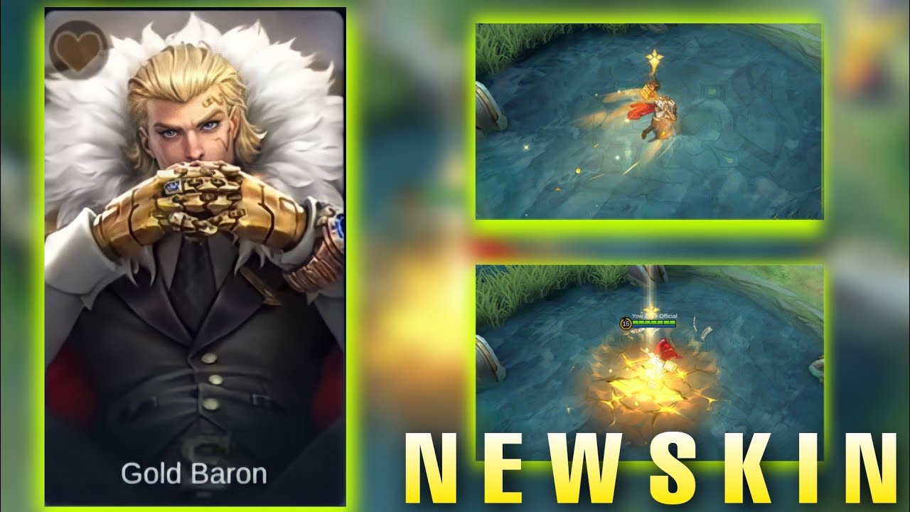 TIGREAL GOLD BARON SKIN |Gold BaronTigreal Skin | Tigreal Special Skin
