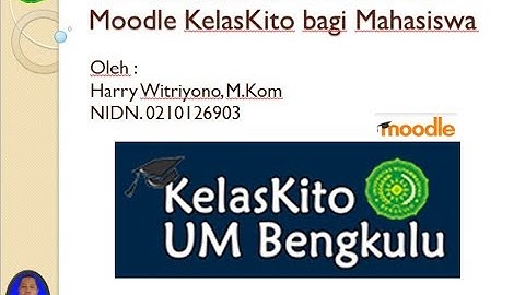 Cara Presensi QR Code Bagi Mahasiswa di LMS Moodel Kelas Kito