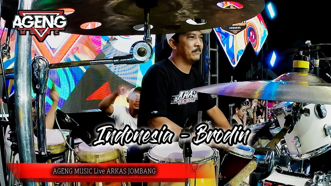 COVER KENDANG KY AGENG - BRODIN - INDONESIA - AGENG MUSIC feat DHEHAN PRO live ARKAS GENERATION
