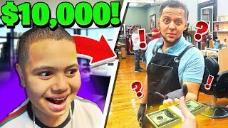 I Paid The Best Barber In My City $10,000 To Fix My Little Brothers Hairline!! | MindOfRez