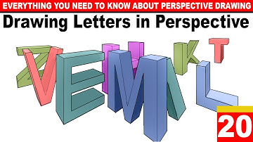 Lesson 20: Drawing 3D Letters in Perspective