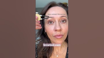 PERFECT BROWS WITH THE NEWLY INVENTED Brow Tool™!  Shape even width and symmetry #new #beauty #tools