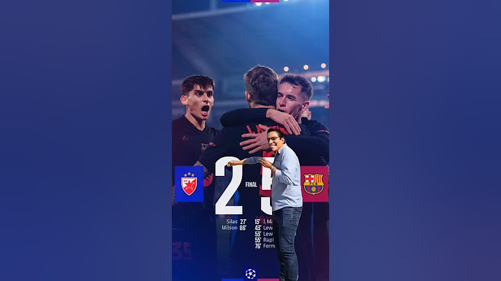 Estrella roja  2 - 5 Barca, resumen #shortvideo #championsleague