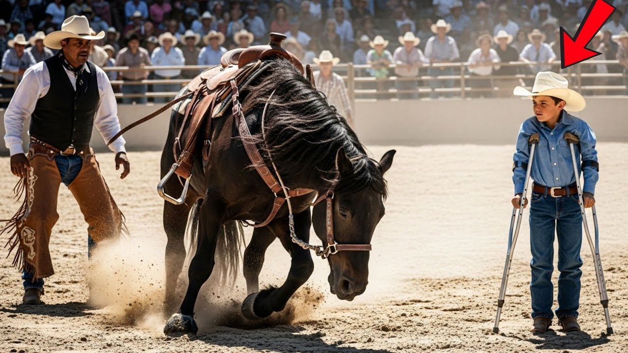 WETERAN RYZYKUJE 55 TYS.DOLARÓW:KOŃ ZRZUCA WSZYSTKICH JEŹDŹCÓW…AŻ CHŁOPIEC O KULACH ZMIENIA WSZYSTKO