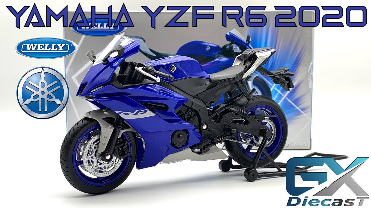 1/12 Welly YAMAHA YZF R6 2020 (Blue) 