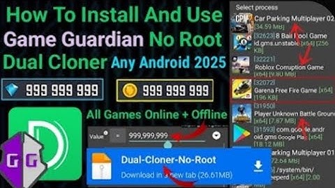 How To Install And Use Game Guardian In Dual Cloner  No Root Any Android !!2025