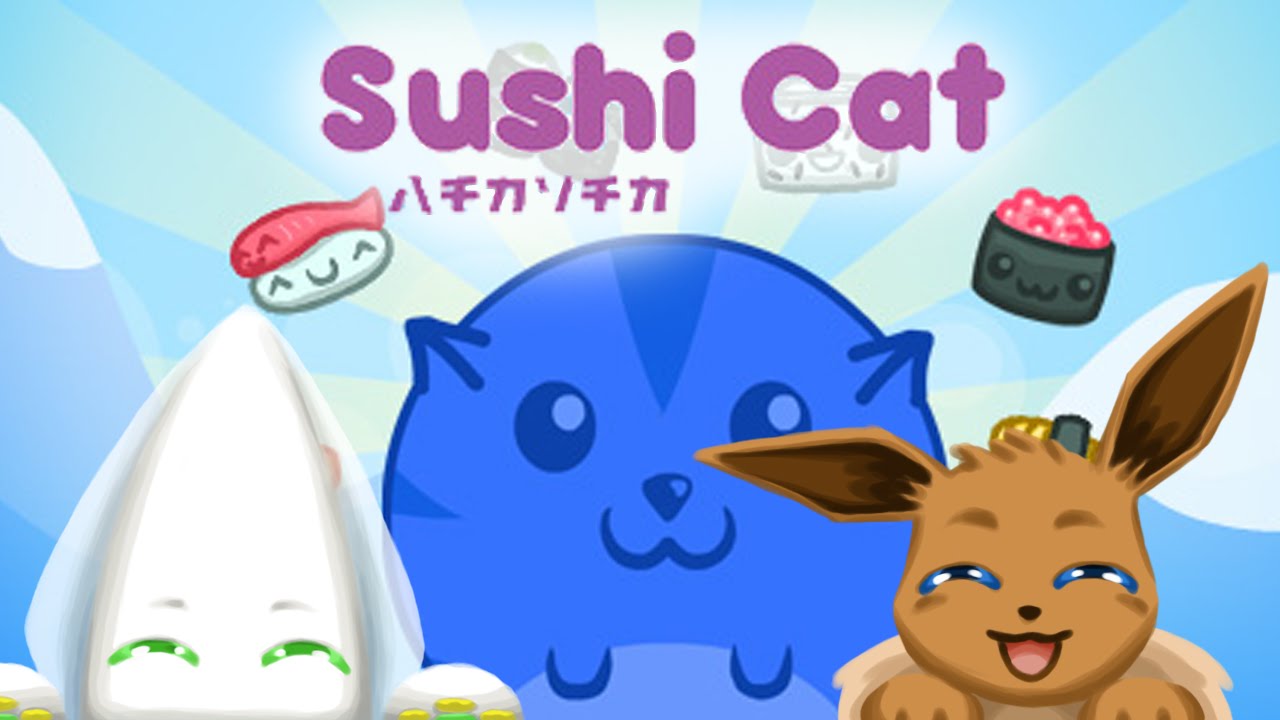 Sushi Cat  Flash Game  Blue Cat  Loves the Pink  Cat  YouTube