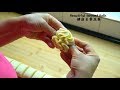 【Steamed twisted Roll】一捏一扭，健康姜黄花卷 Flower buns-Healthy turmeric rolls, how to twist rolls