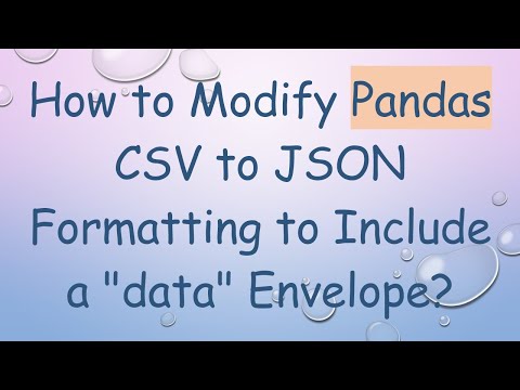 How to Modify Pandas CSV to JSON Formatting to Include a "data" Envelope?