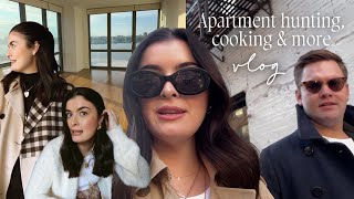 VLOG: nyc apartment hunting begins, cooking, date night + more