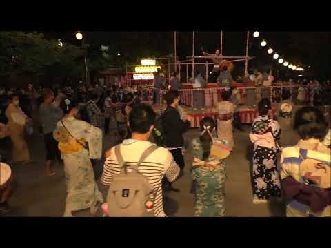 炭坑節　2022年堀留公園盆踊り８　東京都中央区
