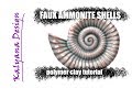 Imitating ammonite shells - polymer clay tutorial 004