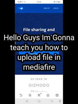 How to upload file in mediafire