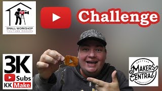 Make YouTube play button keychain with laser engraved logo - Small Workshop YouTube Makers Challenge