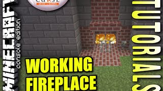 MINECRAFT - PS4 - WORKING FIREPLACE - HOW TO - TUTORIAL ( PS3 / XBOX /PC )  UPDATE