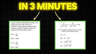 August SAT Math | Try THIS Strategy!