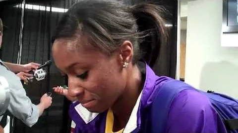 LSU's NCAA 400 Hurdles Champion Cassandra Tate Mee...