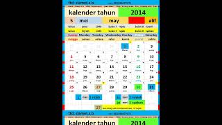 Kalender Tahun 2014 kalender blog shorts edukasi gerhana calendar earth eclipse geography