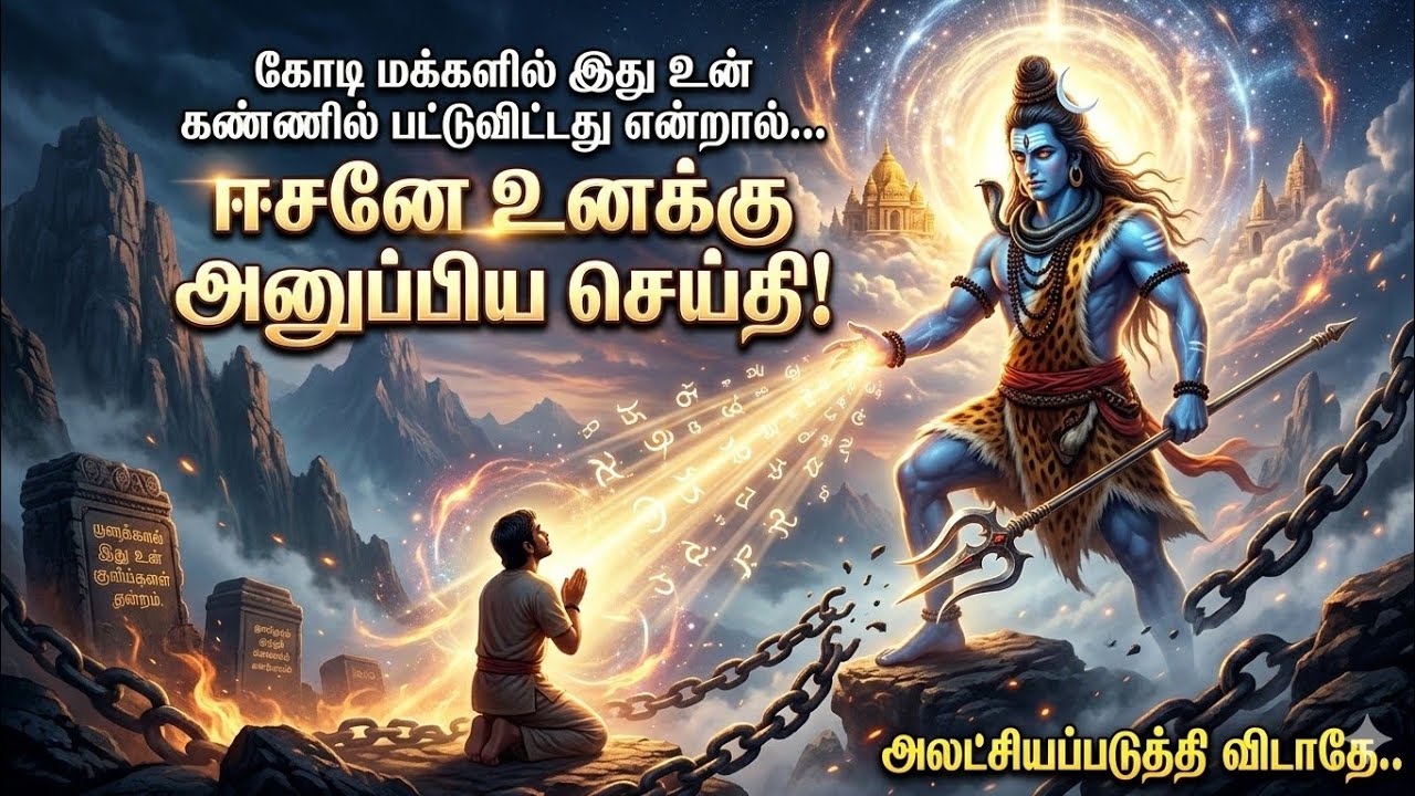 இது உனக்காக ஈசன் கூறும் செய்தி! உடனே கேள்! #sivan #lordshiva #tamilmotivation #cosmicconnect #சிவன் 
