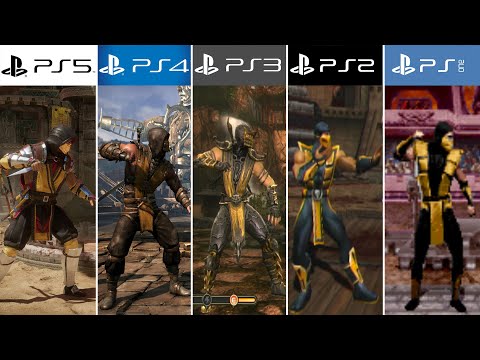 PS5 vs PS4 vs PS3 vs PS2 vs PS1 | MORTAL KOMBAT (4k 60fps)