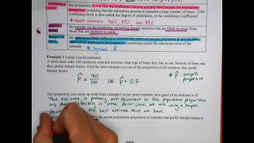 Section 7.1/7.2 Estimating a Population Proportion Part 1