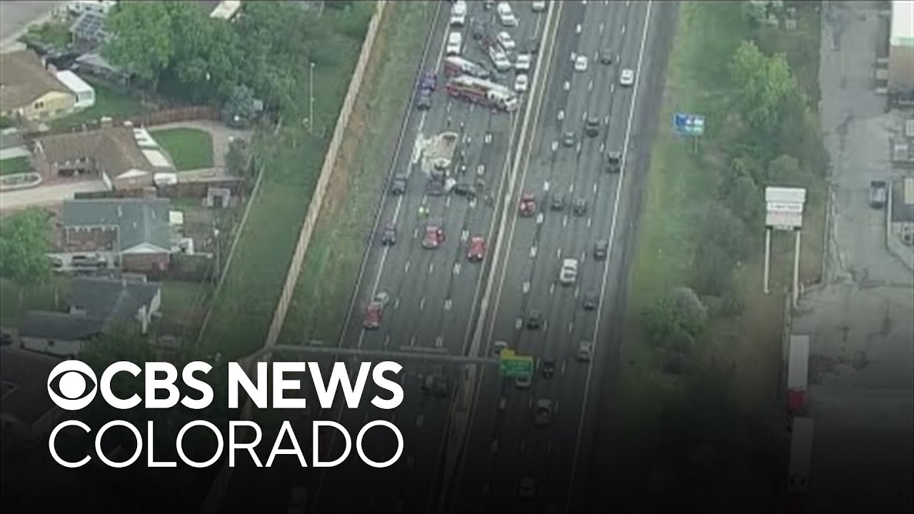 Southbound lanes of I-25 closed north of Denver for accident involving ...