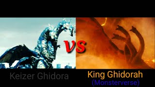 Keizer Ghidorah vs Legendary's King Ghidorah Keizer Ghidorah vs Legendary's King Ghidorah