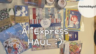 [둥이맘다꾸] AliExpress Haul | stationery, stickers, pattern papers, cute stuff #다꾸하울#다꾸#journal