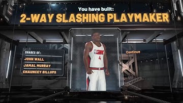 How To Build A 2 Way Slashing Playmaker Player On NBA 2k21 Demo