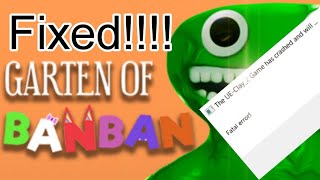 Garten Of Banban 1 fix | UE4/Fatal Error Fix | Low end pc. screenshot 4