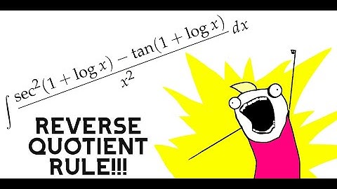 Reverse Quotient Rule!! [MIT Integration Bee 2022]