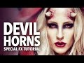 Awesome devil horns fx makeup tutorial