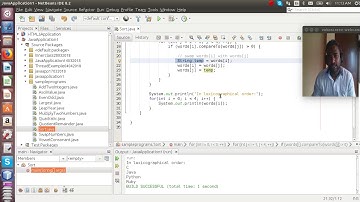 Program to Sort Strings in Dictionary Order