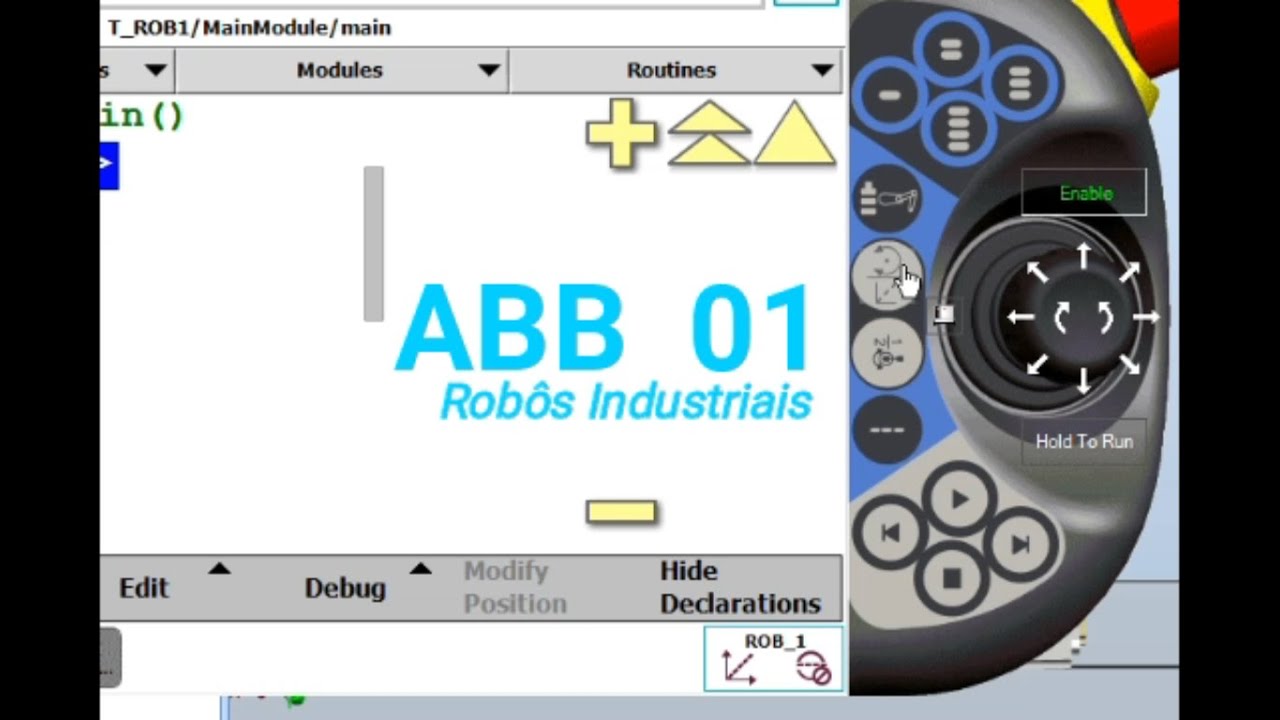 Robôs ABB - Teach Pendant 01