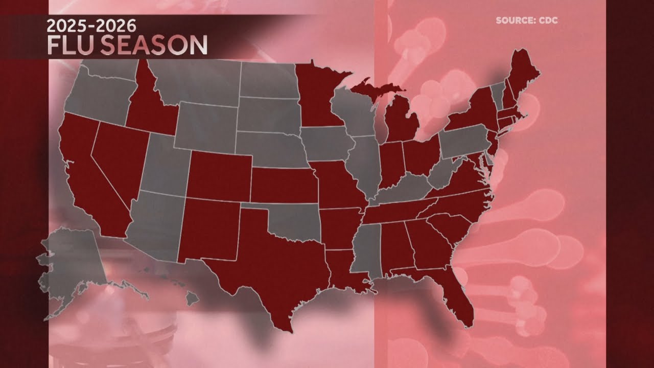 Flu activity is increasing sharply across the US - YouTube