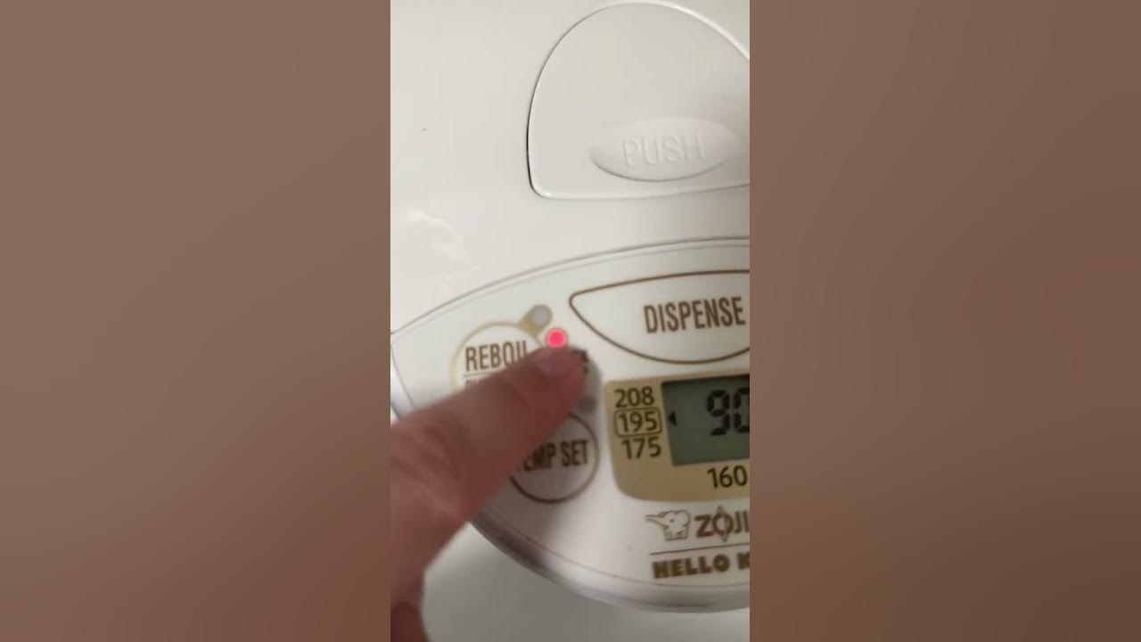 Zojirushi water boiler instructions YouTube