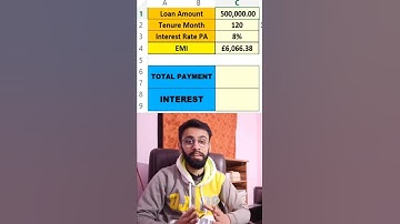 Excel Loan Calculator, EMI Calculation in Excel, Excel Tips and Tricks #excel #shorts