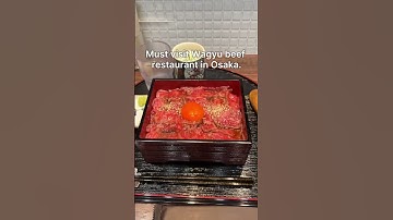 Must visit WAGYU beef  restaurant in Osaka.#japanesefood