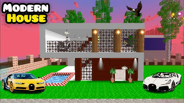 How to build modern house in | School party craft|