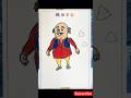#shorts #viral #shortvideo Motu ki drawing | motu patlu cartoon | nick channel