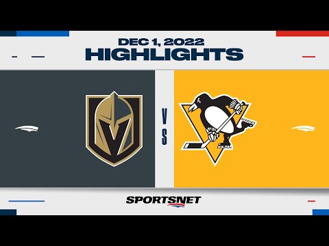 NHL Highlights | Golden Knights vs. Penguins - December 1, 2022