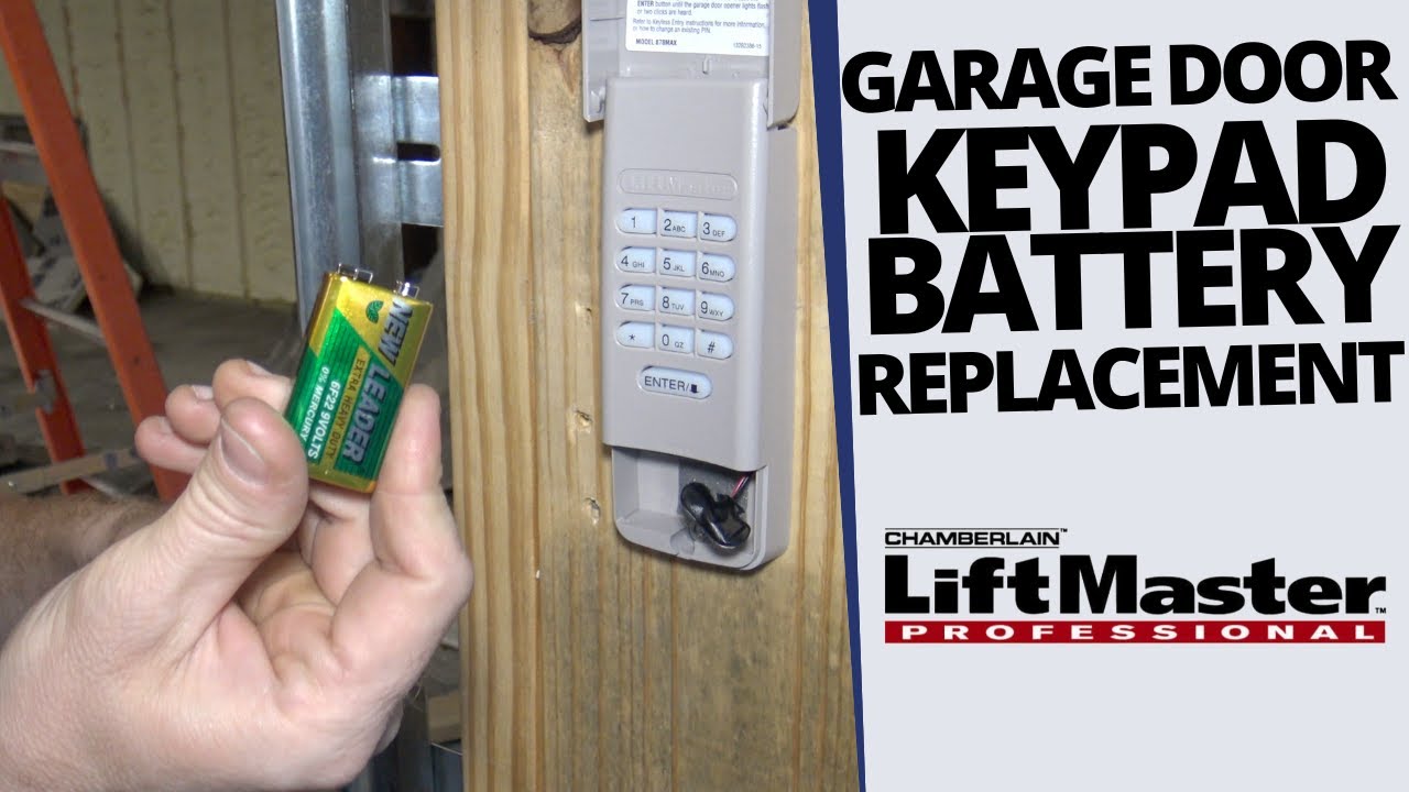Chamberlain LiftMaster Garage Door Opener Battery Replacement for ...