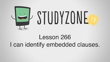 I can identify embedded clauses.