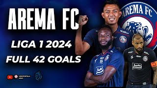 SATU JIWA! AREMA FC FULL HIGHLIGHT 42 GOALS DI LIGA 1 2024 INDONESIA