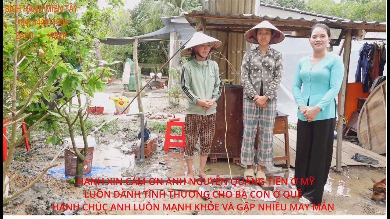 1380  ANH NGUYỄN QUANG TIẾN (Ở MỸ) TẶNG CHO G\Đ BÉ THƯ CÂY NƯỚC SẠCH ĐỂ SINH HOẠT | BHMT