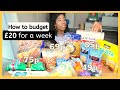 How to LIVE ON £20 A WEEK in London | Budget and Shop