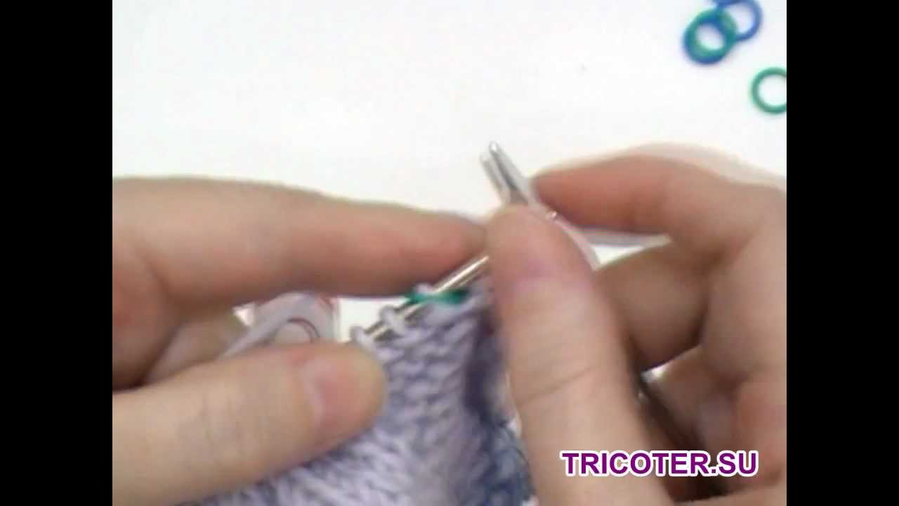 Выполнение берета частичным вязанием