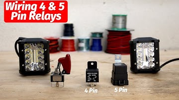 How to Wire a Relay (4 Pin and 5 Pin Demonstration)
